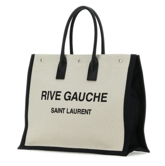 Saint Laurent Rive Gauche canvas tote bag - Picture 4 of 13